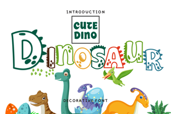 Creative Dinosaur Font Styles for Design Projects