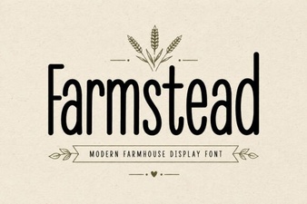 The Farmstead Font for Rustic Design Projects