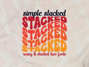 Crafting Elegant Designs with a Simple Stacked Font