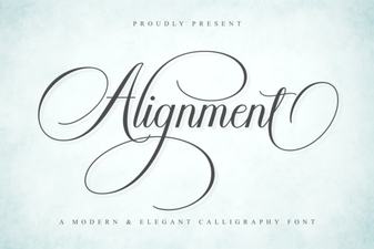 Alignment Fonts for Creative Typography Designs