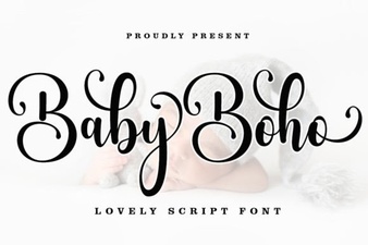 Design Your Nursery with a Boho Baby Font