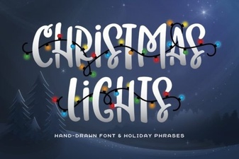 Spark Your Design with Festive Christmas Lights Fonts