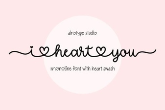 Creative Projects with I Heart You Font