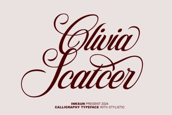 Olivia Scatcer Font for Creative Projects