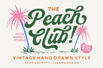 The Peach Club Font: Fun & Playful Typography Guide