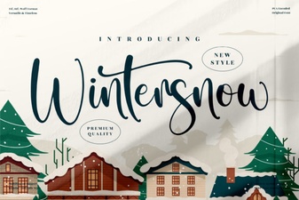 Winter Snow Font: Elegant Typography for Creative Projects